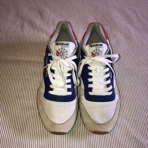 Men’s Reebok sneakers size 10 red,white and blue